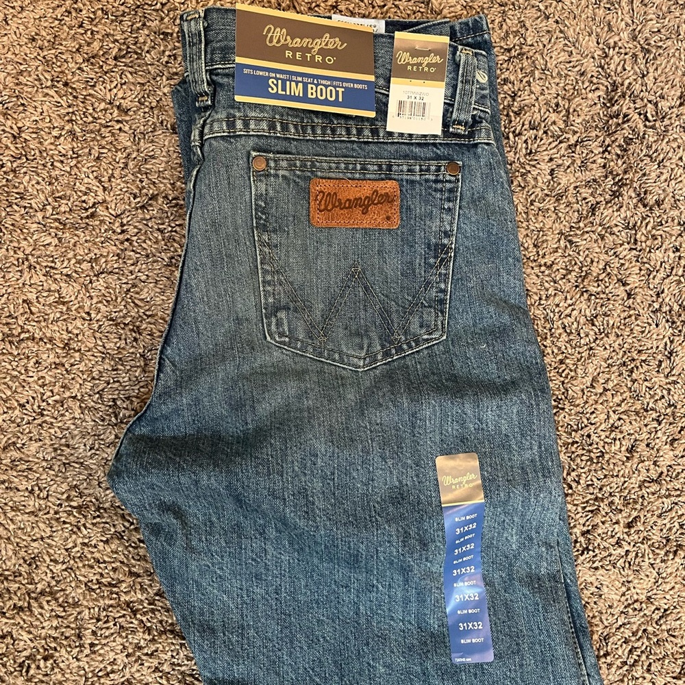 Wrangler Retro Slim Boot Men's Jeans - Color: Worn